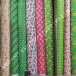 Printed multiple colours Laminated Jute Fabric