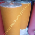14 x 15 Way Golden Yellow Laminated Jute Fabric
