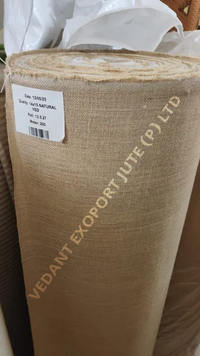 200 m Natural Laminate Jute Fabric