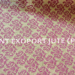 Wall paper design printed jute
